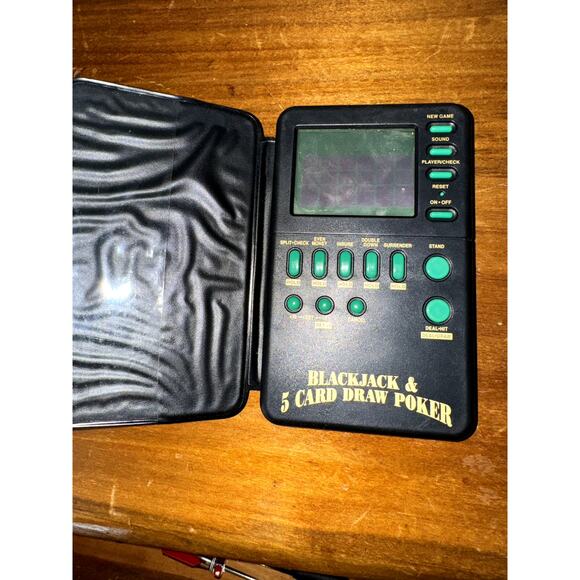 Vintage Blackjack & 5 Card Poker 1994 Micro games of America Working - Picture 4 of 4